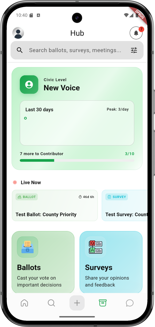 Activity History Interface